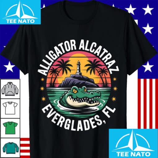 Alligator Alcatraz Everglades FL Lighthouse Shirt