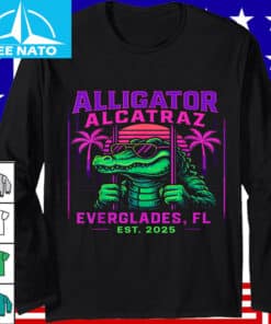 Alligator Alcatraz Everglades FL Retro Neon Shirt 2