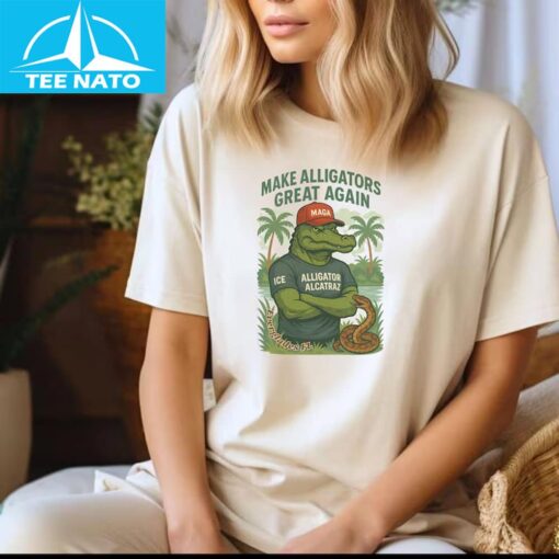 Alligator Alcatraz Everglades Florida Parody Shirt - Image 2