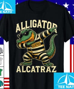 Alligator Alcatraz Funny Retro Dabbing Alligator T-Shirt