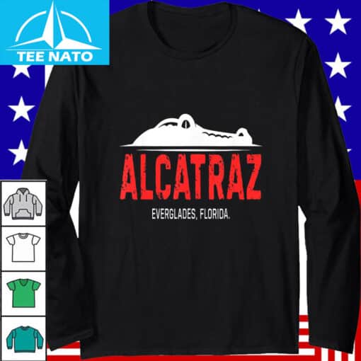 Alligator Alcatraz Funny Sarcastic Meme Florida Everglades T-Shirt - Image 4