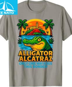 Alligator Alcatraz Funny Tshirt 3