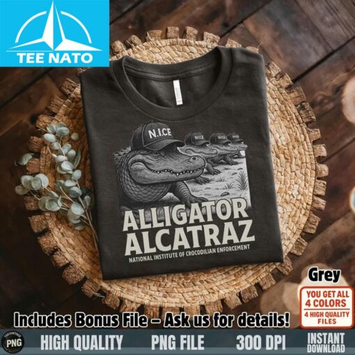 Alligator Alcatraz Gator Enforcement N.I.C.E Prison Squad Shirt