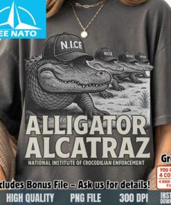 Alligator Alcatraz Gator Enforcement N.I.C.E Prison Squad Shirt