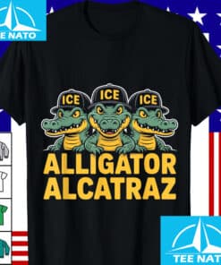 Alligator Alcatraz ICE Cap Trio Fun Cartoon Apparel Shirt