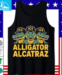 Alligator Alcatraz ICE Cap Trio Fun Cartoon Apparel Shirt3