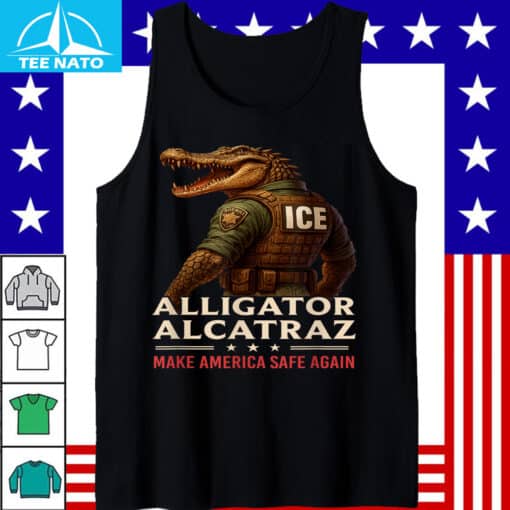 Alligator Alcatraz Ice Nature’s Own Border Patrol Men Women Shirt - Image 4