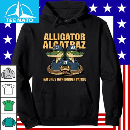 Alligator Alcatraz Ice Nature’s Own Border Patrol T-Shirt - Image 5
