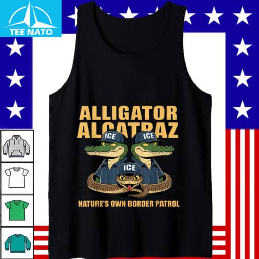 Alligator Alcatraz Ice Nature’s Own Border Patrol T-Shirt - Image 4