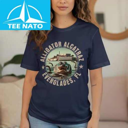 Alligator Alcatraz Illustrated T-Shirt - Image 3