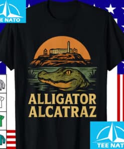 Alligator Alcatraz Island Sunset Shirt