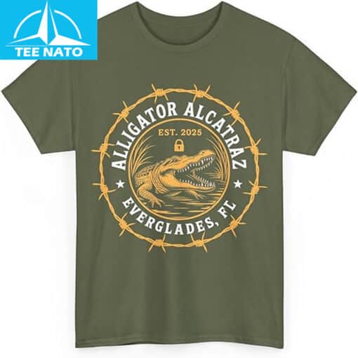 Alligator Alcatraz Jurassic Era T-Shirt - Image 2