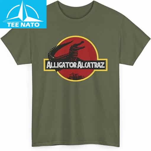 Alligator Alcatraz Jurassic Era T-Shirt - Image 4