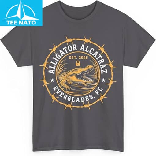 Alligator Alcatraz Jurassic Era T-Shirt - Image 3