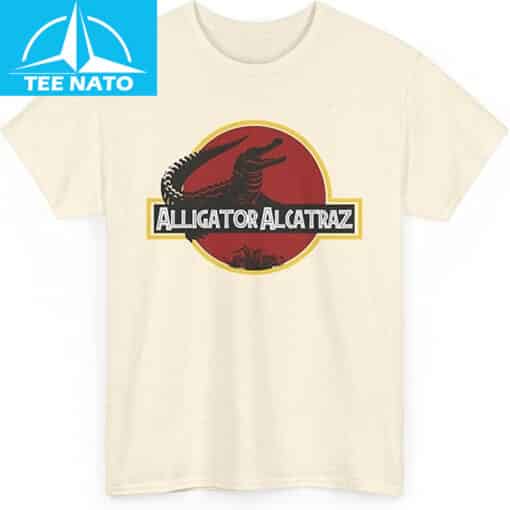 Alligator Alcatraz Jurassic Era T-Shirt - Image 3