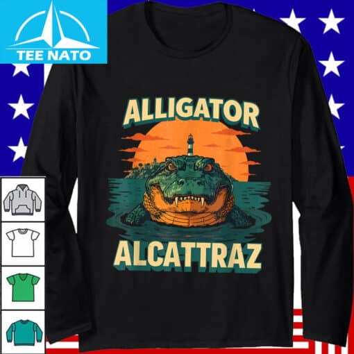 Alligator Alcatraz Lighthouse Sunset Shirt - Image 2