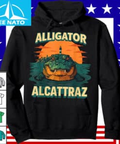Alligator Alcatraz Lighthouse Sunset Shirt2
