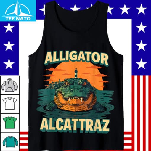 Alligator Alcatraz Lighthouse Sunset Shirt - Image 4