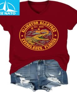 Alligator Alcatraz Only One Way Across This Border T-Shirt