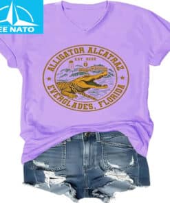 Alligator Alcatraz Only One Way Across This Border T Shirt 3