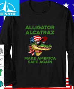 Alligator Alcatraz Pun Everglades Florida Prison Gator Logo Shirt 2