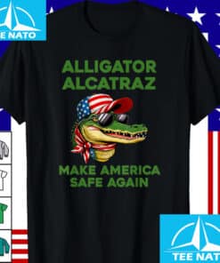Alligator Alcatraz Pun Everglades Florida Prison Gator Logo Shirt 3