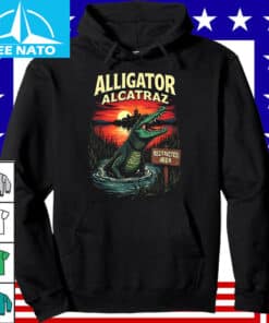 Alligator Alcatraz Restricted Area Sunset Shirt3