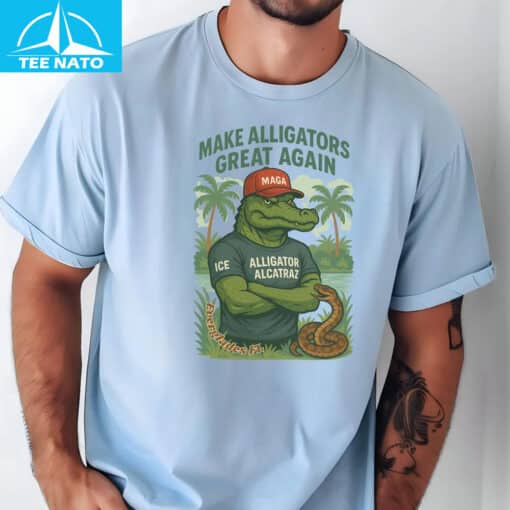 Alligator Alcatraz Shirt Gift for Political fans - Image 4