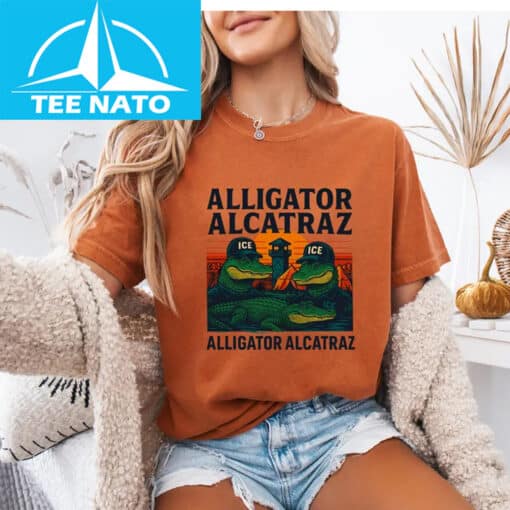Alligator Alcatraz Shirt, Political Graphic Tee, Anti Trump Tee - Image 4