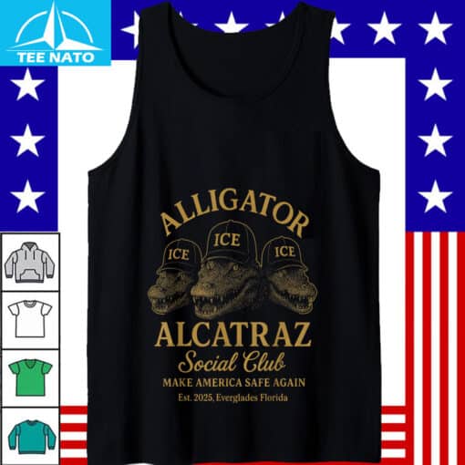 Alligator Alcatraz Social Club Make America Safe Again Shirt - Image 2
