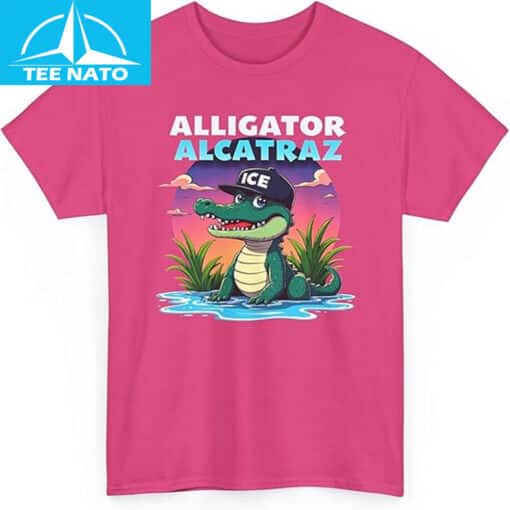 Artistic design of the Expressive Alligator Sunset Top