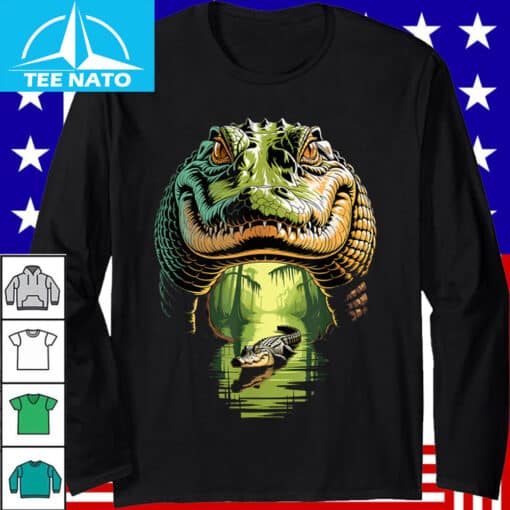 Alligator Head Swamp Reflection Shirt - Image 3