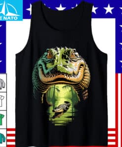 Alligator Head Swamp Reflection Shirt4
