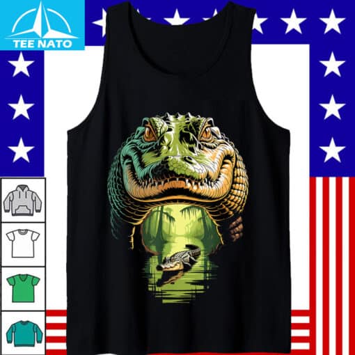 Alligator Head Swamp Reflection Shirt - Image 5