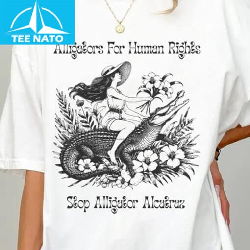 Alligator for Human Rights shirt details