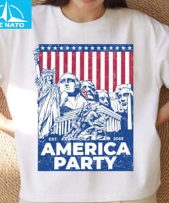 America Party 2028 Political Funny Satire USA Shirt2