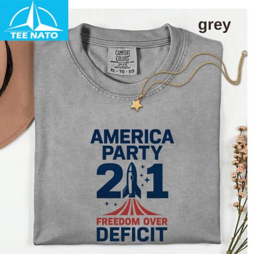 America Party Freedom Over Deficit Shirt - Image 2