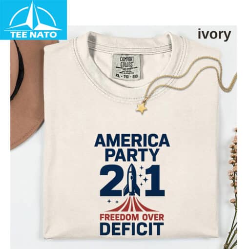 America Party Freedom Over Deficit Shirt - Image 3