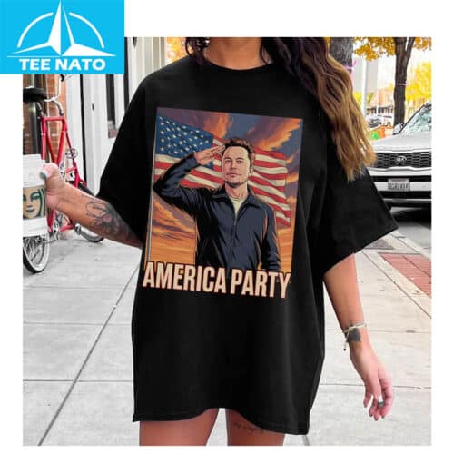 America Party In Musk We Trust Shirt - Image 4