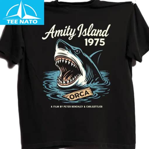 Amity Island 1975 Jaws Shirt - Image 3