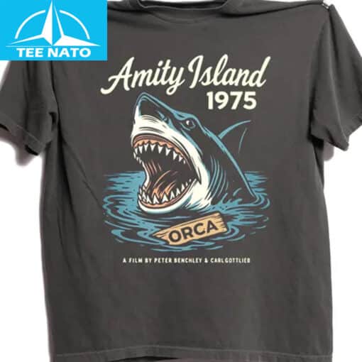 Amity Island 1975 Jaws Shirt - Image 2
