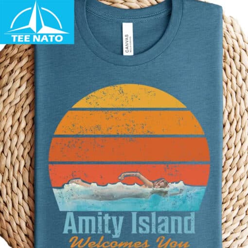 Amity Island Shirt 70s Retro Movies - Image 4