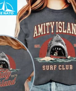 Amity Island Surf Hellblaues Shirt1