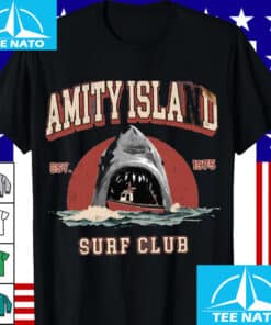 Amity Island Surf Hellblaues Shirt2