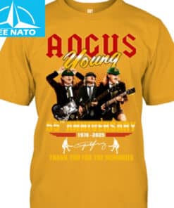 Angus Young 55th Anniversary 1970 2025 Thank You For The Memories Shirt2
