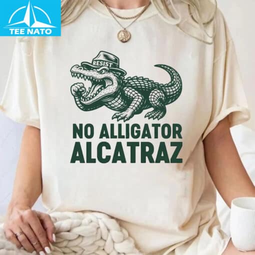 Anti Alligator Alcatraz T-Shirt 01 - Image 4