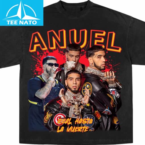Anuel AA Real Hasta La Muerte Vintage Style Shirt - Image 2