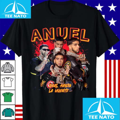 Anuel AA Real Hasta La Muerte Vintage Style Shirt - Image 4