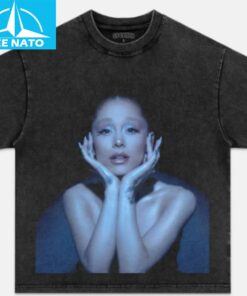 Ariana Grande Blue Lighting Portrait Shirt1