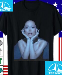 Ariana Grande Blue Lighting Portrait Shirt2